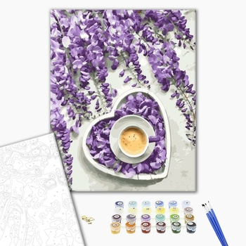 Картина по номерам Натюрморти - Лавандове серце