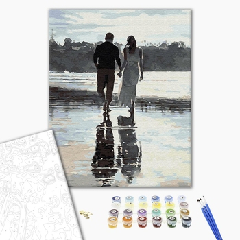Картина по номерам Люди на картинах - Пара на набережной