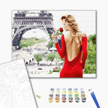 Картина по номерам Люди на картинах - Аромат Парижу