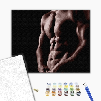 Картина по номерам Люди на картинах - Оголений чоловік