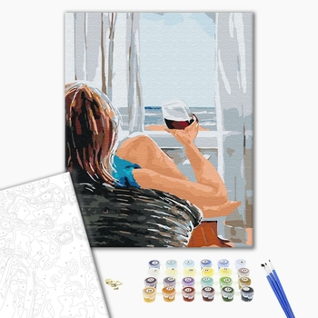 Картина по номерам Для початківців - Ранок на березі