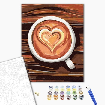 Картина по номерам Натюрморти - Любов у чашці