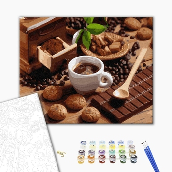 Картина по номерам Натюрморти - Гарячий шоколад