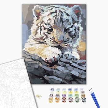 Картина по номерам Тварини, птахи та риби - Левеня