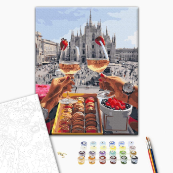 Картина по номерам Авторські колекції - Сніданок в Мілані