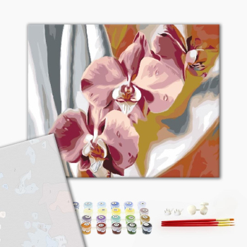 Картина по номерам Преміум картини - Красочные орхидеи