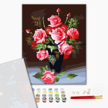 Картина по номерам Преміум картини - Букет роз
