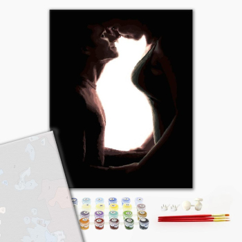 Картина по номерам Преміум картини - Семья олицетворение кошки