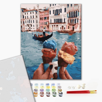 Картина по номерам Преміум картини - Сладкая Венеция