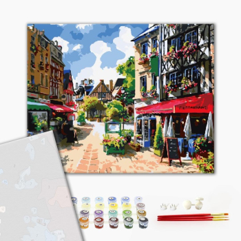 Картина по номерам Преміум картини - Летняя улица