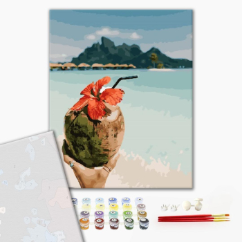 Картина по номерам Преміум картини - Кокосовые Мальдивы