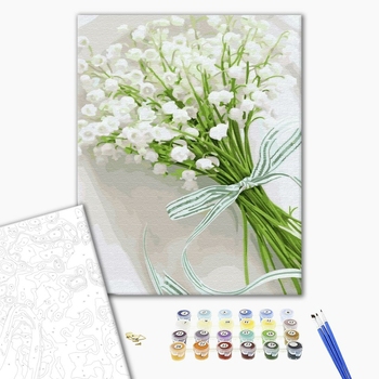 Картина по номерам Квіти - Конвалії