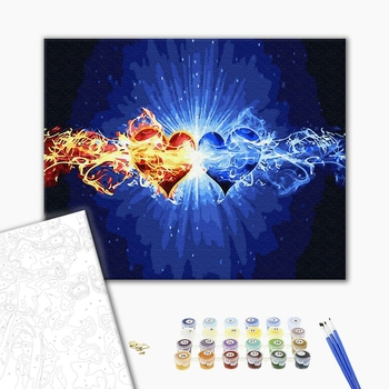 Картина по номерам Для початківців - Стихія сердець