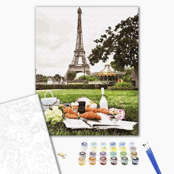 Картина по номерам Пейзажі - Пікнік в Парижі