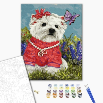 Картина по номерам Тварини, птахи та риби - Пушистая подружка