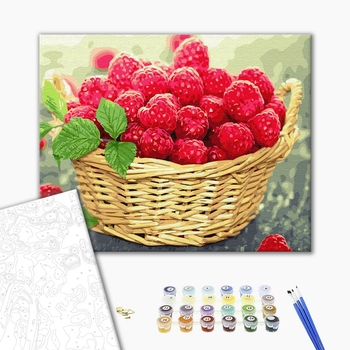 Картина по номерам Натюрморти - Ягоди малини