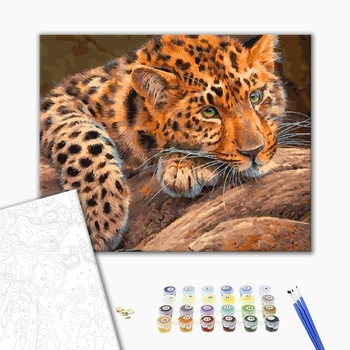 Картина по номерам Тварини, птахи та риби - Ягуар