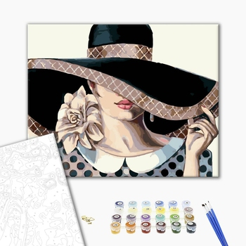 Картина по номерам Люди на картинах - Загадочная леди