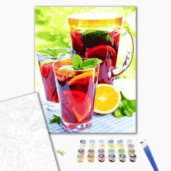 Картина по номерам Натюрморти - Виноградний лимонад