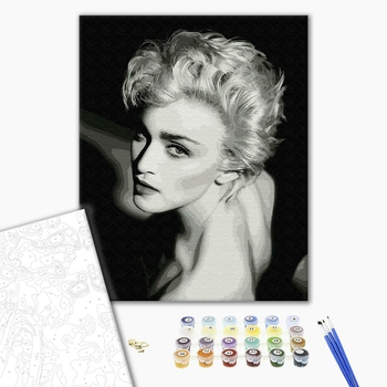 Картина по номерам Люди на картинах - Елегантність у чорно-білому