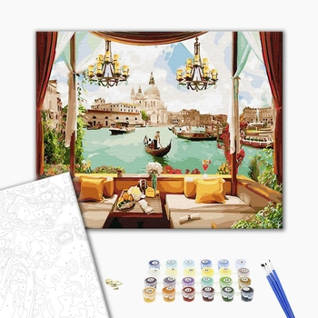 Картина по номерам Города - Вікно у Венецію