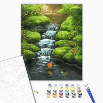 Картина по номерам Пейзажі - Маленький водопад