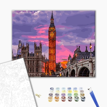 Картина по номерам Города - Лондон на заході