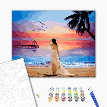 Картина по номерам Пейзажі - Тропічний світанок