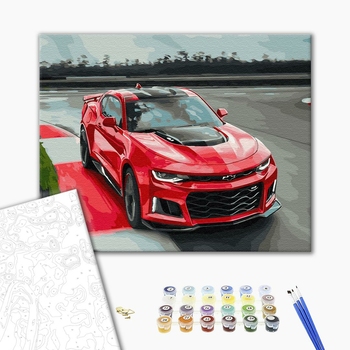 Картина по номерам Кораблі, автомобілі та літаки - Палаючі перегони