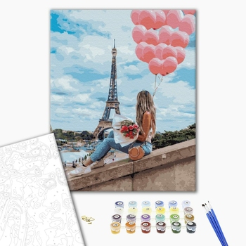 Картина по номерам Города - Кращий день в Парижі
