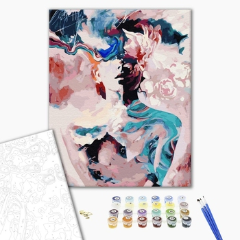 Картина по номерам Абстракції - Абстракція аквареллю