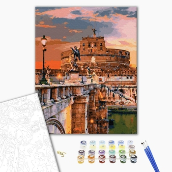Картина по номерам Города - Замок Ангела в Римі