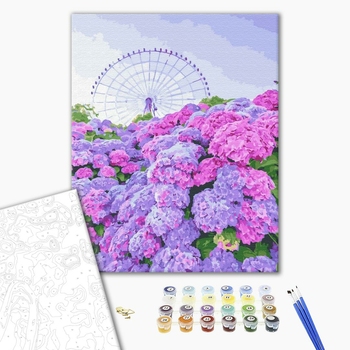 Картина по номерам Города - Вид на Гортензію