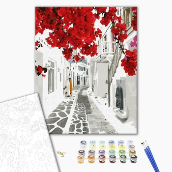 Картина по номерам Города - Квітуча Греція