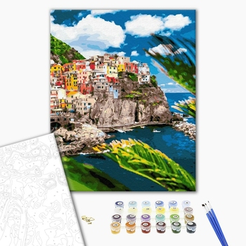 Картина по номерам Города - Курортне містечко в Італії