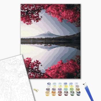 Картина по номерам Пейзажі - Вечер у гори Фудзи