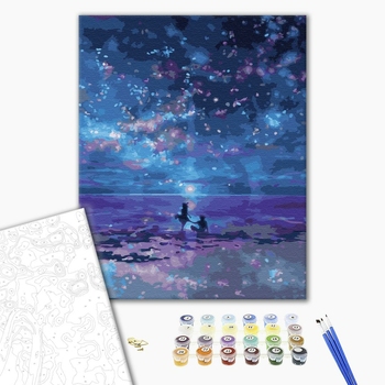 Картина по номерам Природа - Нічна набережна