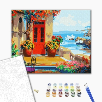 Картина по номерам Природа - Терасса у моря