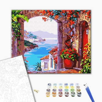 Картина по номерам Природа - Вікно на пляж