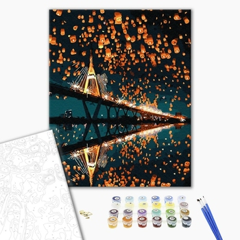 Картина по номерам Авторські колекції - Небесні ліхтарики