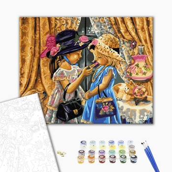 Картина по номерам Діти та ангели - Мамині дочки