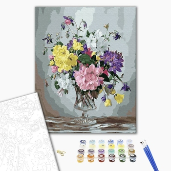 Картина по номерам Квіти - Польовий букет