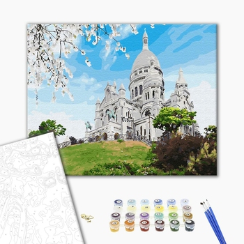 Картина по номерам Города - Базиліка на Монмартрі