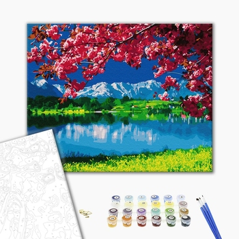 Картина по номерам Природа - Весна в горах