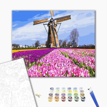 Картина по номерам Пейзажі - Голландський млин