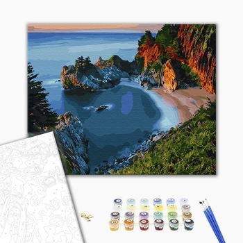 Картина по номерам Природа - Морська затока