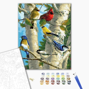 Картина по номерам Тварини, птахи та риби - Перелетные птицы