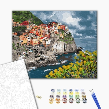 Картина по номерам Города - Містечко біля моря