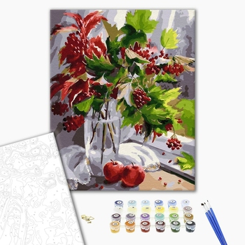 Картина по номерам Квіти - Осінній букет