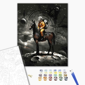 Картина по номерам Космос - Космічний лицар